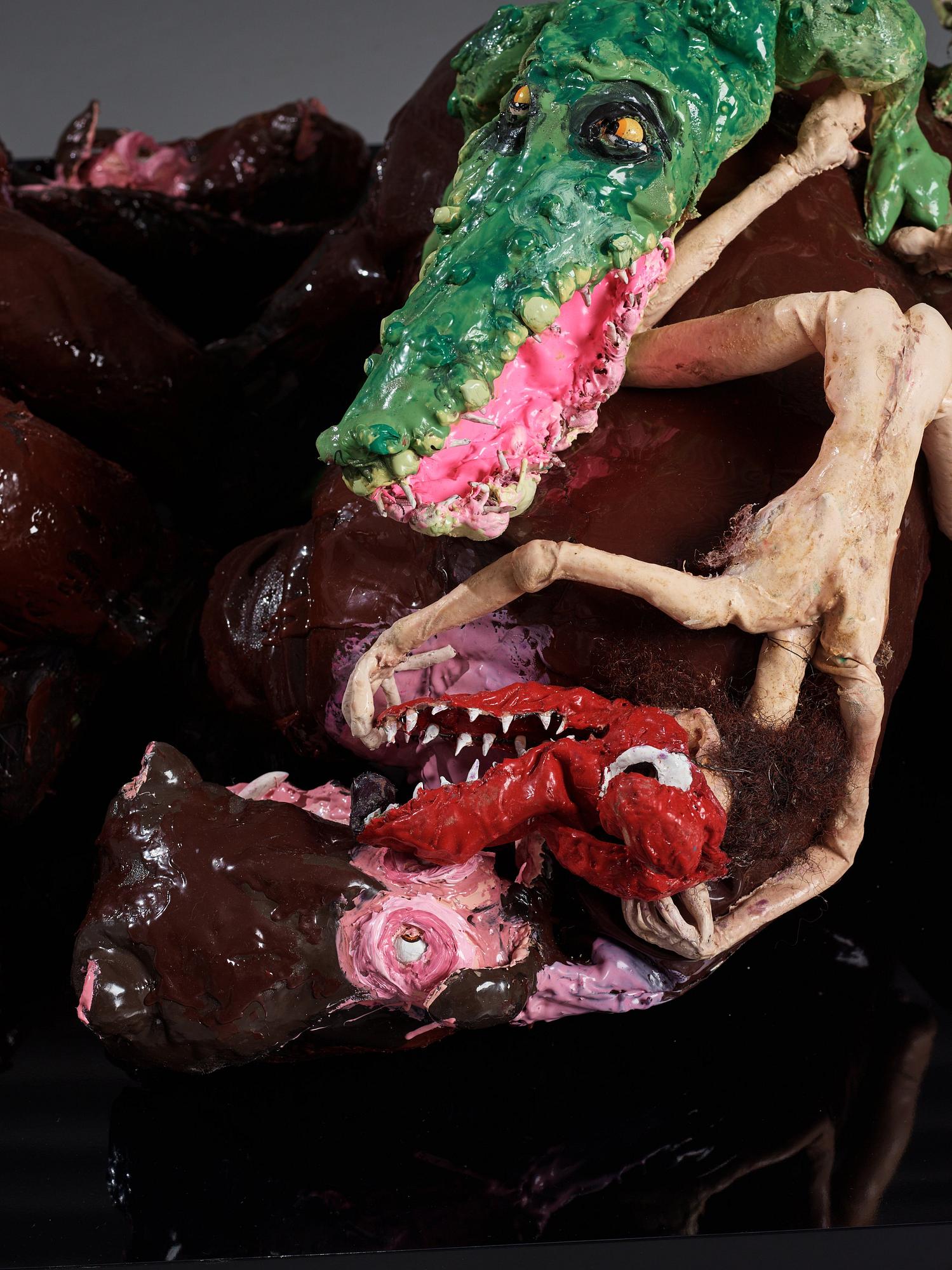Nathalie Djurberg & Hans Berg, "Hippos and Crocodiles" från "I am a Wild Animal".