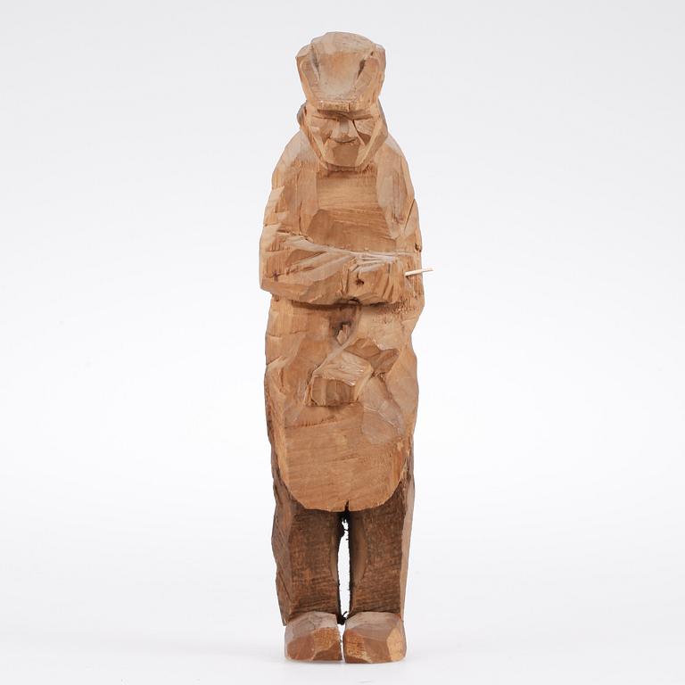 AXEL PETERSSON DÖDERHULTARN, skulptur, vallpojke, stämpelsignerad.