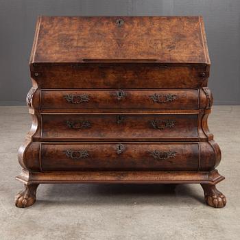 SEKRETÄR, barock, troligen Tyskland 1700-talets första hälft.