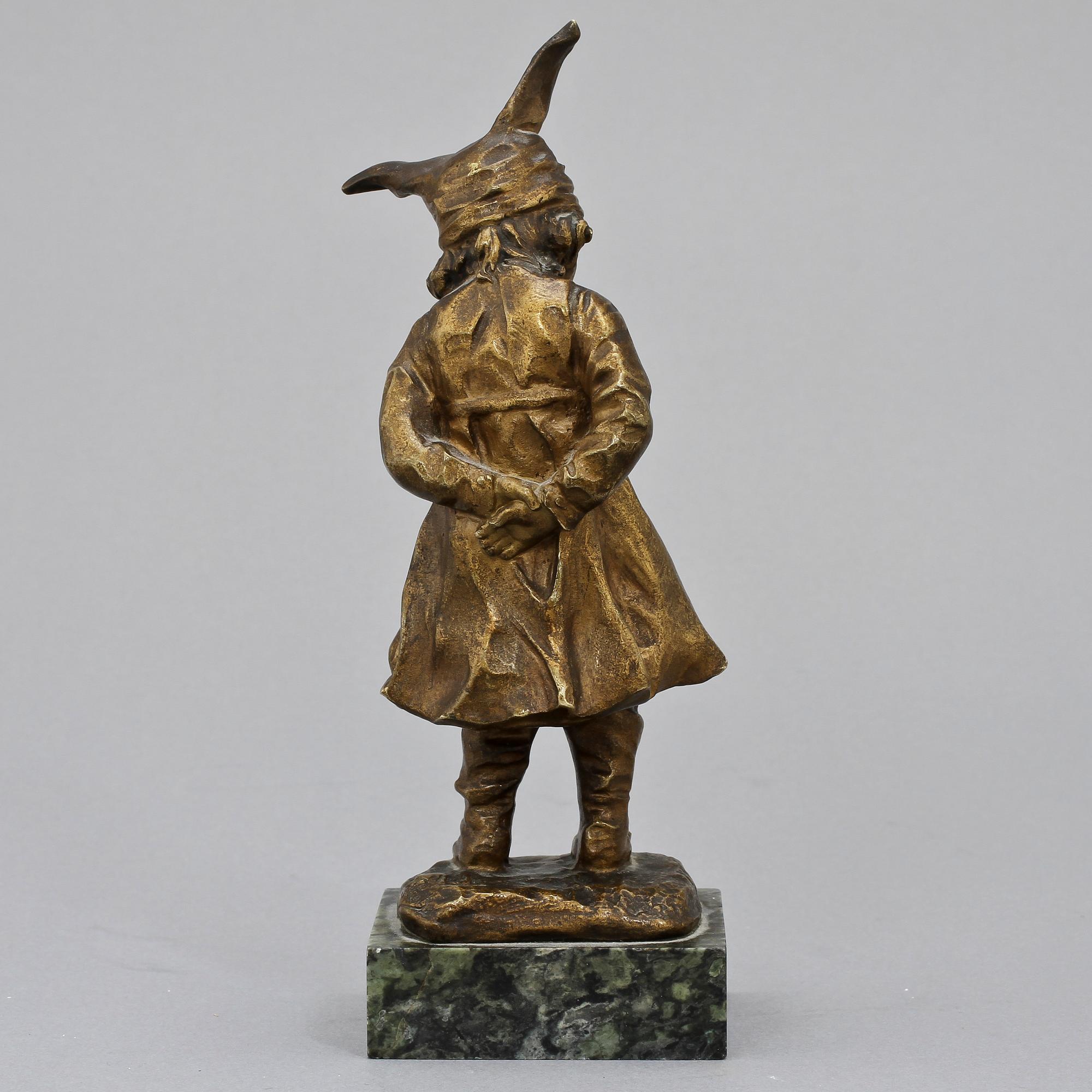 LUCIEN ALLIOT, brons, skulptur, sign.