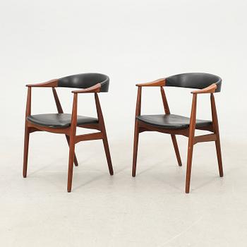 Armchairs, a pair from the 1950s/60s, Denmark.