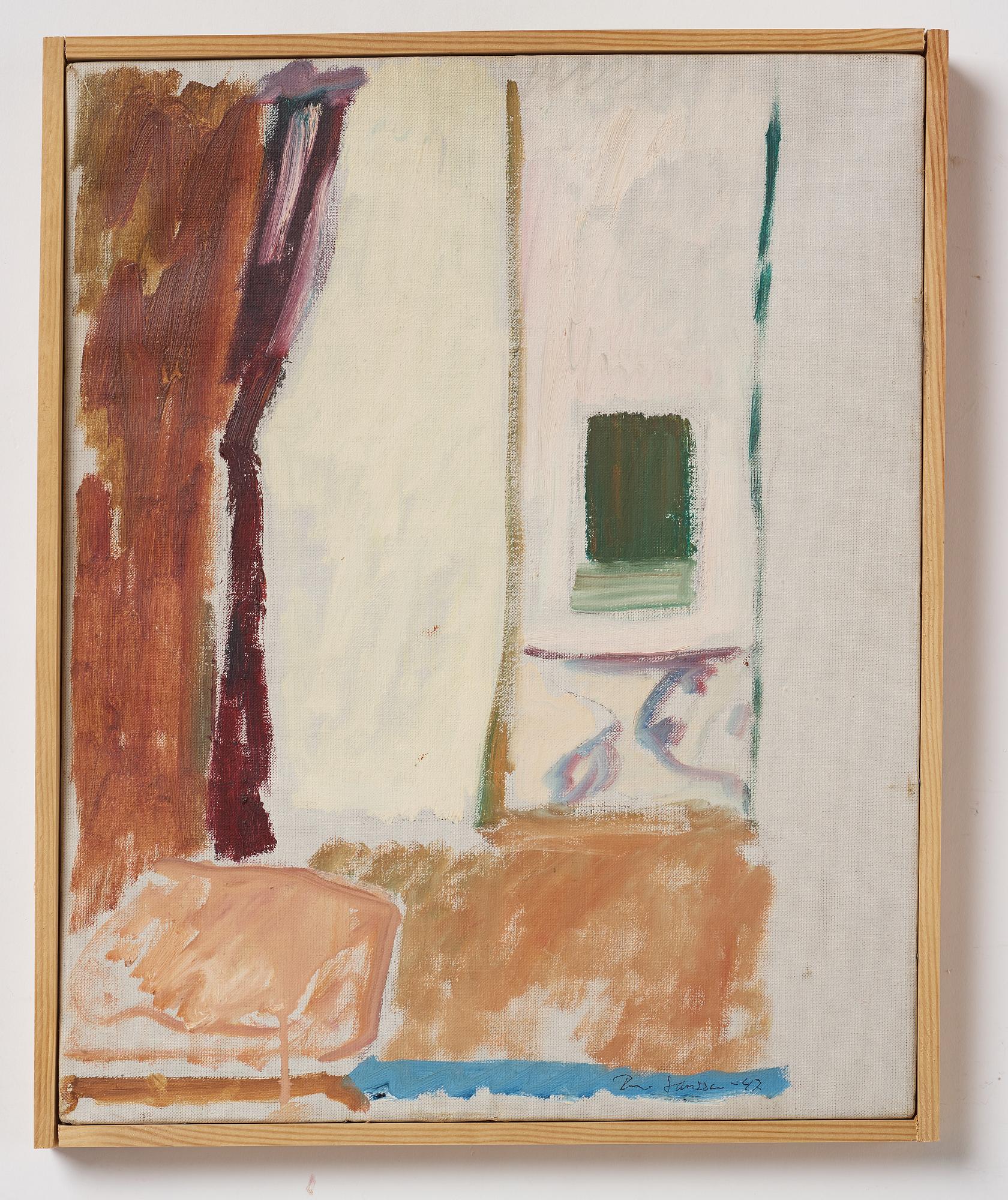 RUNE JANSSON, oil on canvas, signed and dated -47.