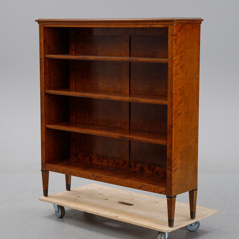 A stained birch book case, first half of the 20th Century.