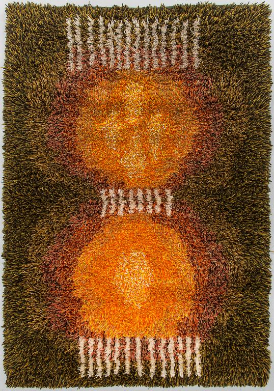 Elsa Koivu, a Finnish long-pile rug. Ca. 158x110 cm.
