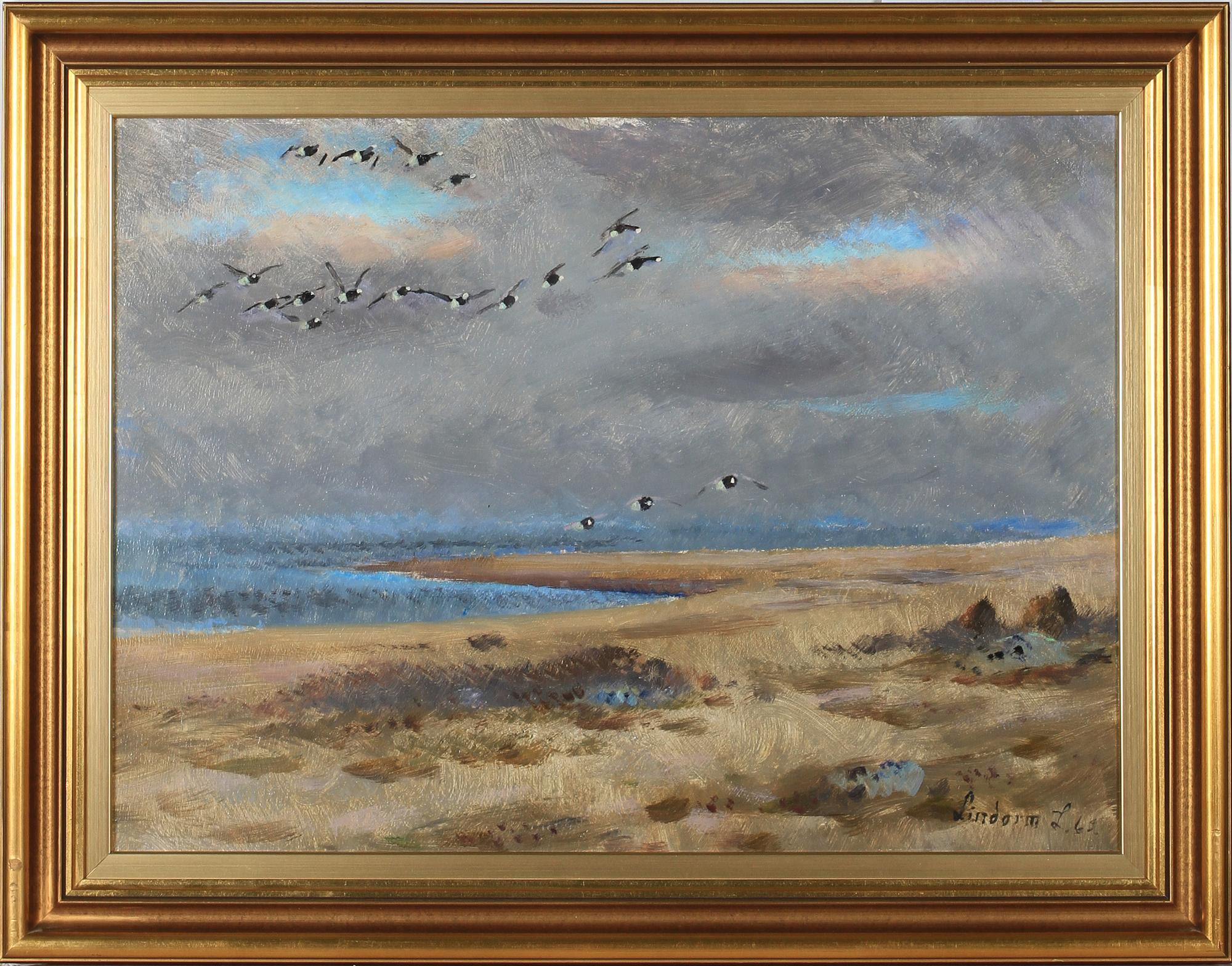 LINDORM LILJEFORS, olja på pannå. Sign o dat -62.