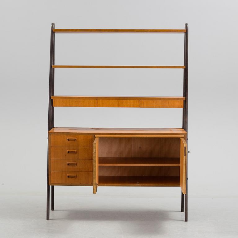 A teak veneered bookcase, 1950's/60's.