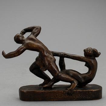 NILS FOUGSTEDT, skulptur, brons. Signerad.
