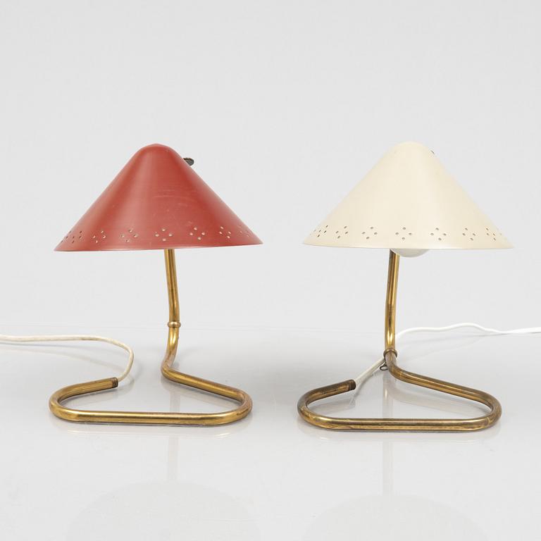 Erik Wärnå, a pair of table lamps, Sweden, 1950's.