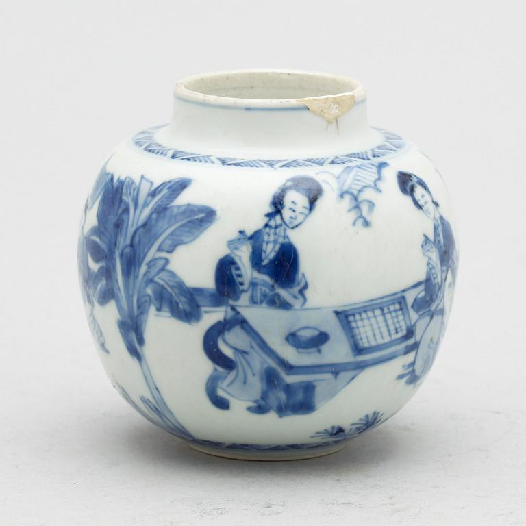 KRUKA/URNA, porslin, Kina, Transition, (1619-1683).