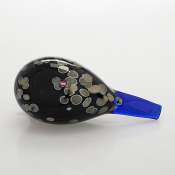 Oiva Toikka, An annual glas bird, "Wildwood cuckoo" and egg, signed O. Toikka Nuutajärvi 2003.