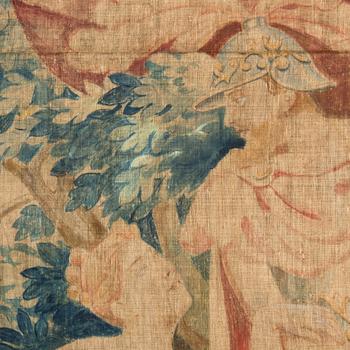 A PAINTED TEXTILE, ca 236 x 295 cm, probably Sweden, first half of the 20th century.