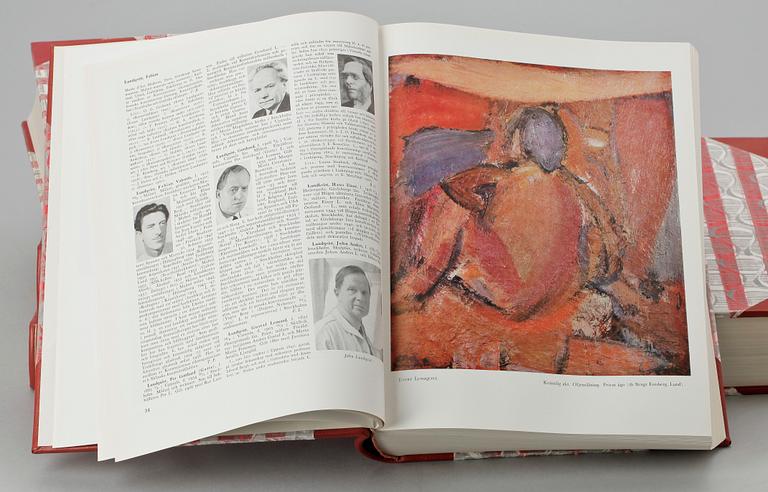 BÖCKER, 5 band, Svenskt konsnärslexikon, Allhems förlag, Malmö.