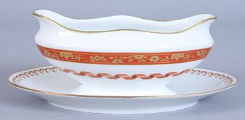 MATSERVIS, 37 delar, porslin, "Richard Ginoir", Manifattura di Doccia, Florence, Italien.