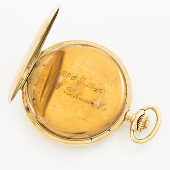 Tissot, "double signed", "O Rydén Malmö", pocket watch, hunter, 50 mm.