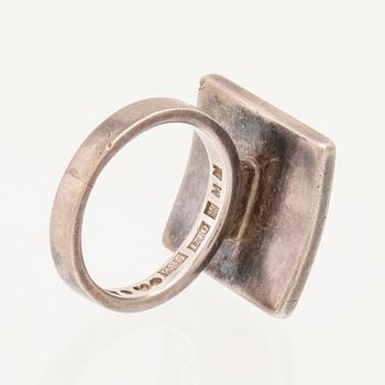 Sigurd Persson, ring silver Stockholm 1979.