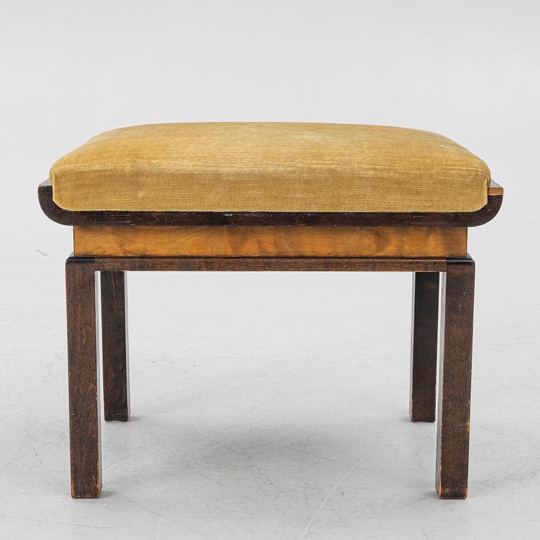 a Swedish Grace stool, 1930s.