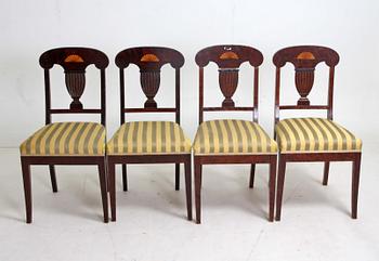STOLAR, 4 st, Karl Johanstil, 1800-tal.