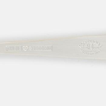 Jacob Ängman, a set of twelve 'Rosenholm' silver coffee spoons, jubilee edition, GAB, 1982.