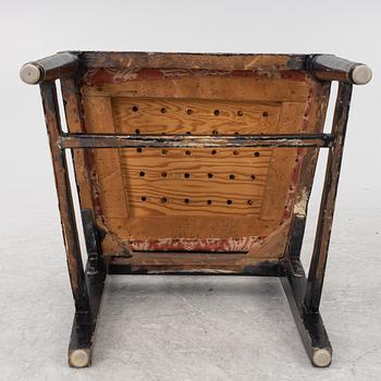 Stolar, 3 st snarlika, Lindome, sengustavianska, omkring år 1800.