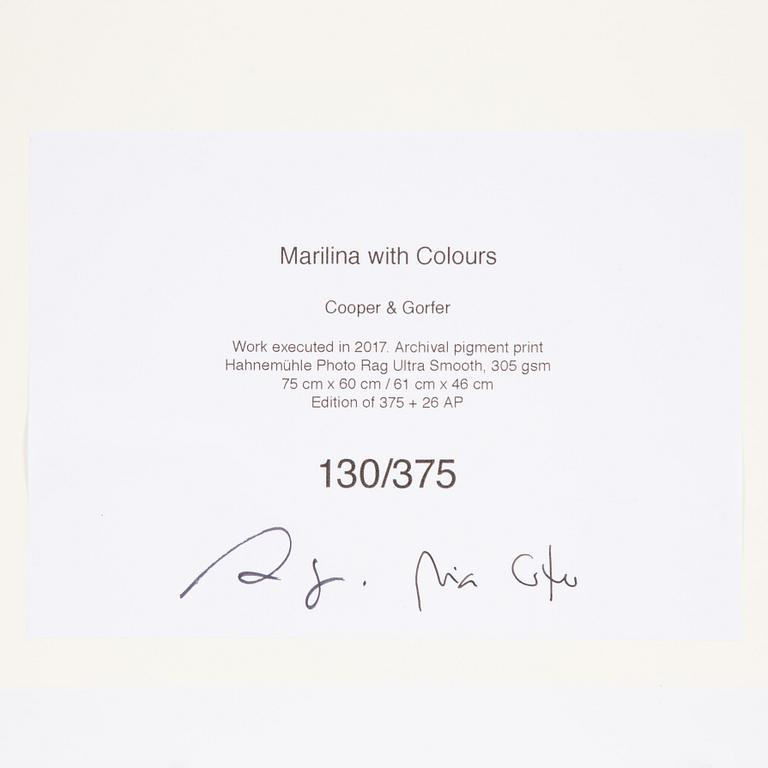 Cooper & Gorfer, "Marilina with Colours".