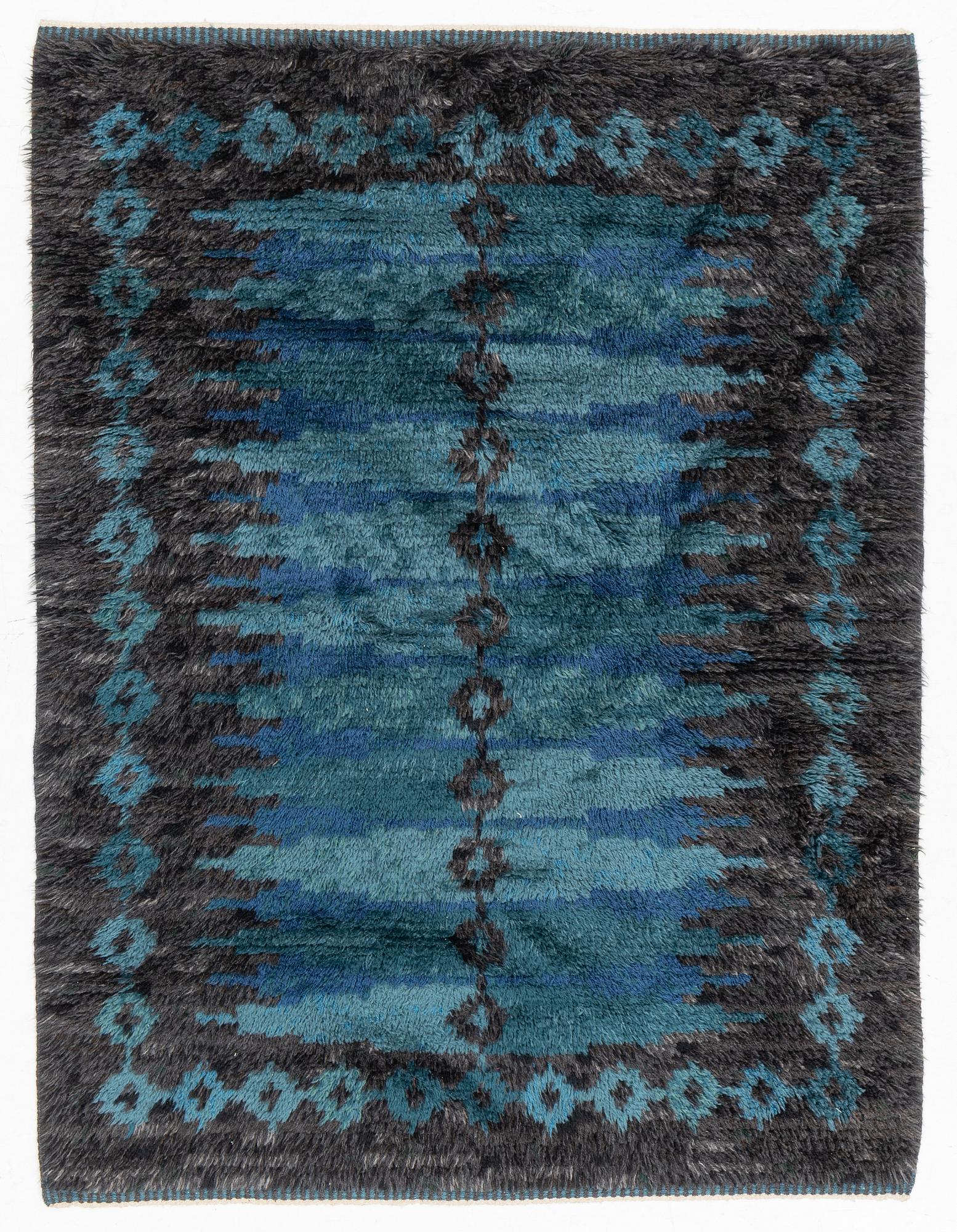 Irma Kronlund, matta, rya, ca 160 x 122 cm, signerad IK KLH.