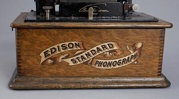 PHONOGRAPH, Edison Standard, sent 1800-tal.