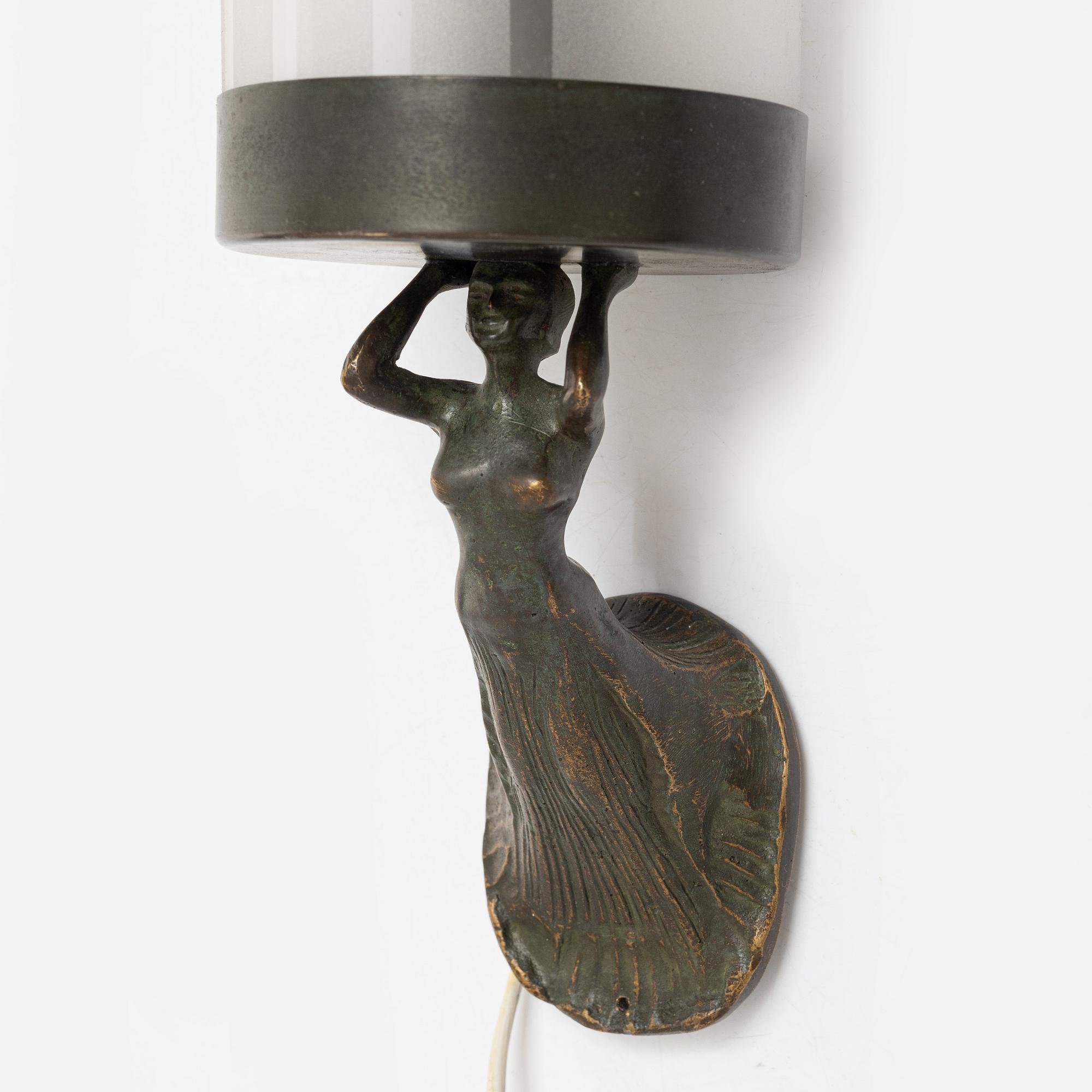 Wall lamp, first half of the 20th century.