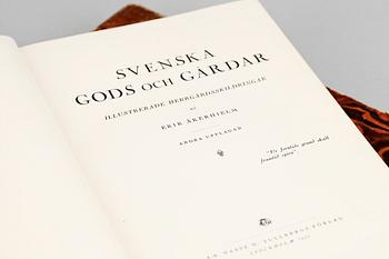 BOKVERK, vol 1 o 2, "Svenska gods och gårdar, illustrerade herrgårdsskildringar", av Erik Åkerhielm, Stockholm 1930.