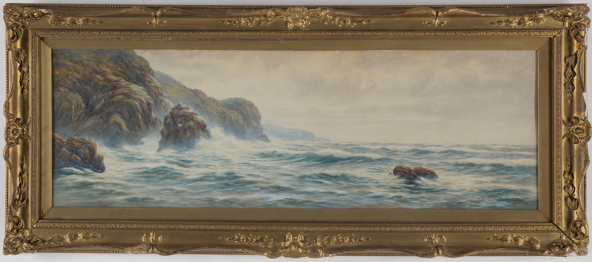 ARTHUR DEAN, akvarell. Signerad.