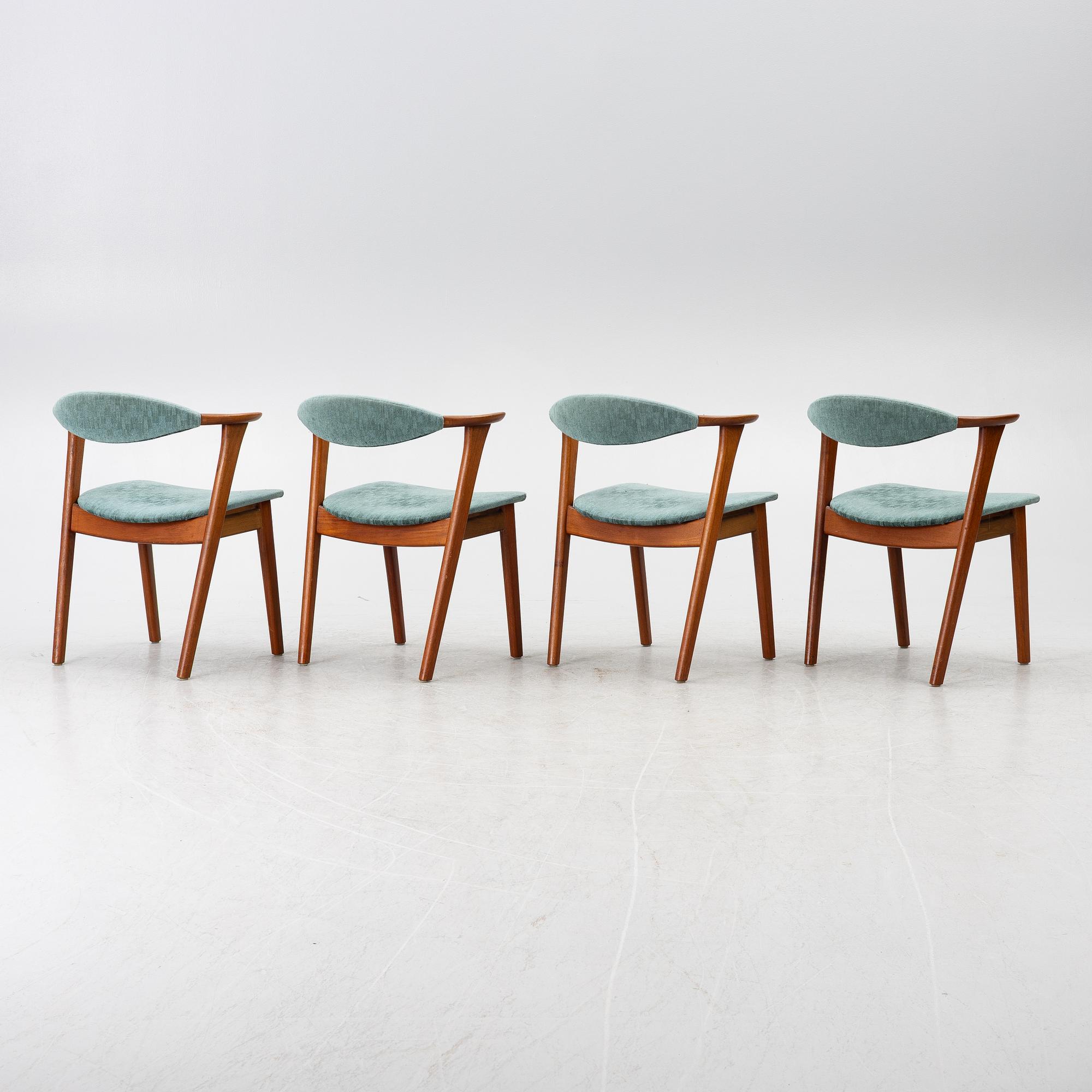 Erik Kirkegaard, chairs, set of 4, Høng Stolefabrik, Denmark, 1960s.
