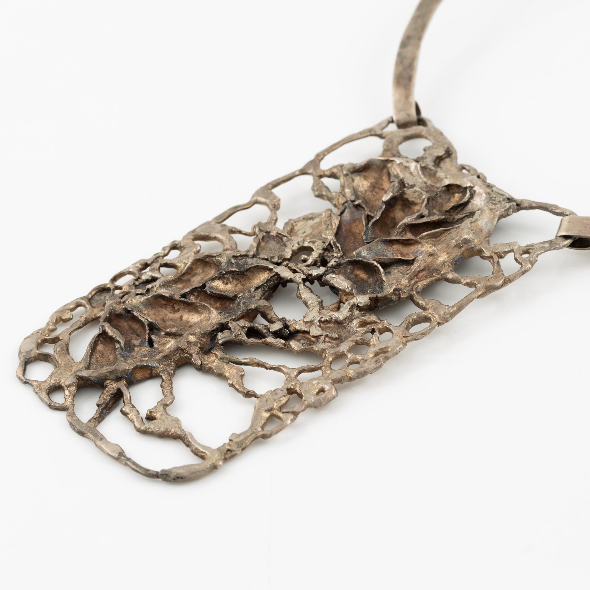 Lars Arby, collier, sterlingsilver, Göteborg 1976.