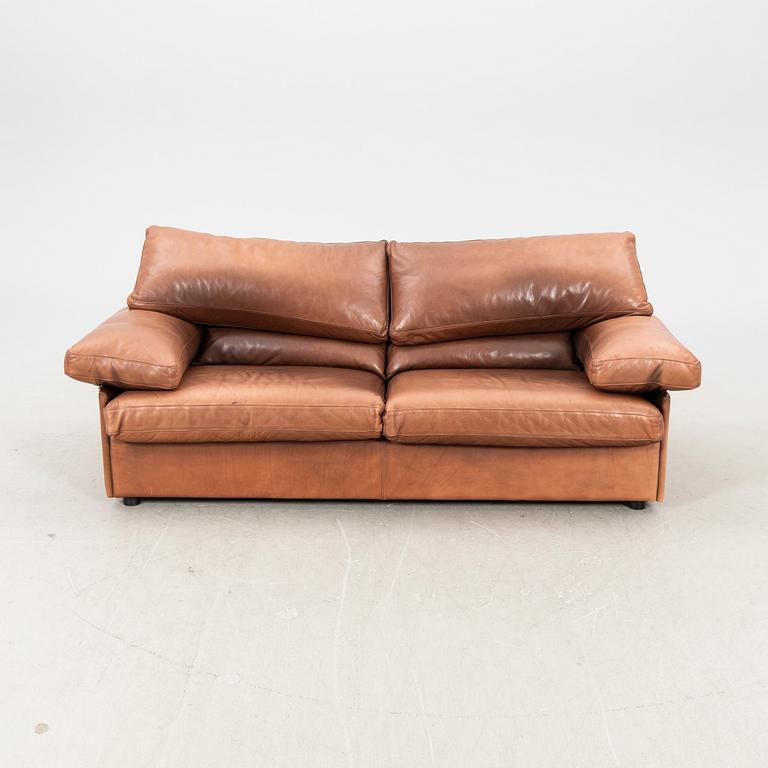 An Eilersen leather sofa later part of the 20th century.
