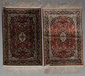 MATTOR, 2 st, silke, Kina 1900-tal. 93x63 resp 94x64.