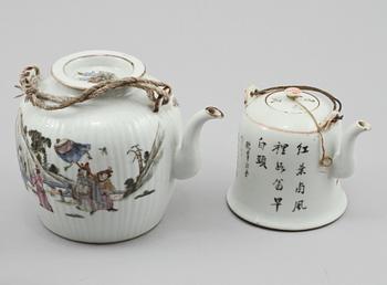 PARTI PORSLIN, 4 delar, Kina, 1800/1900-tal.