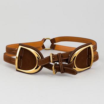 Two belts by Ralph Lauren.