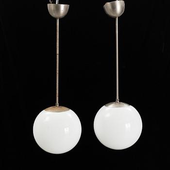 A pair of ceiling lights, 1930's/40's.