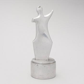 An aluminium sculpture, signed and numbered 5/7, dated -85.