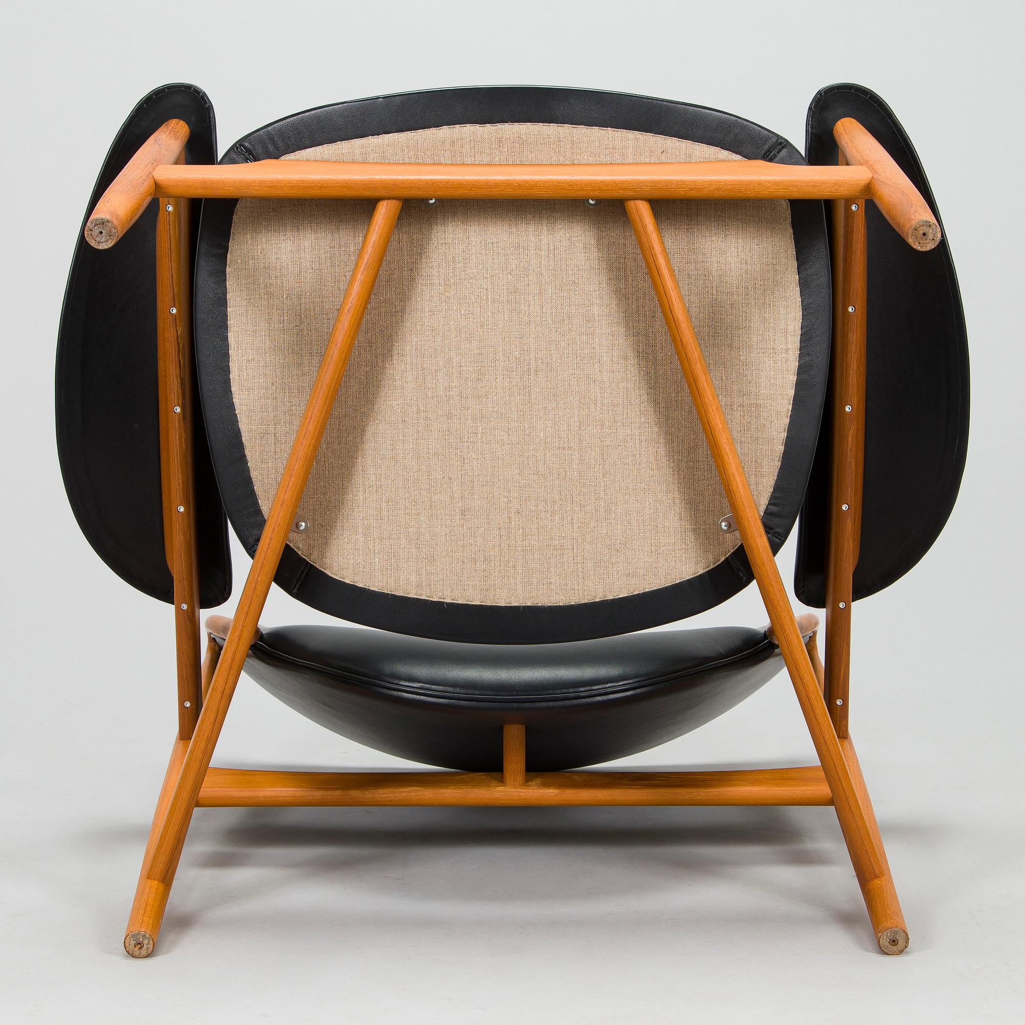 Finn Juhl, a 'Chieftain Chair' / model 'FJ49' armchair for OneCollection House of Finn Juhl, Denmark 2000s.