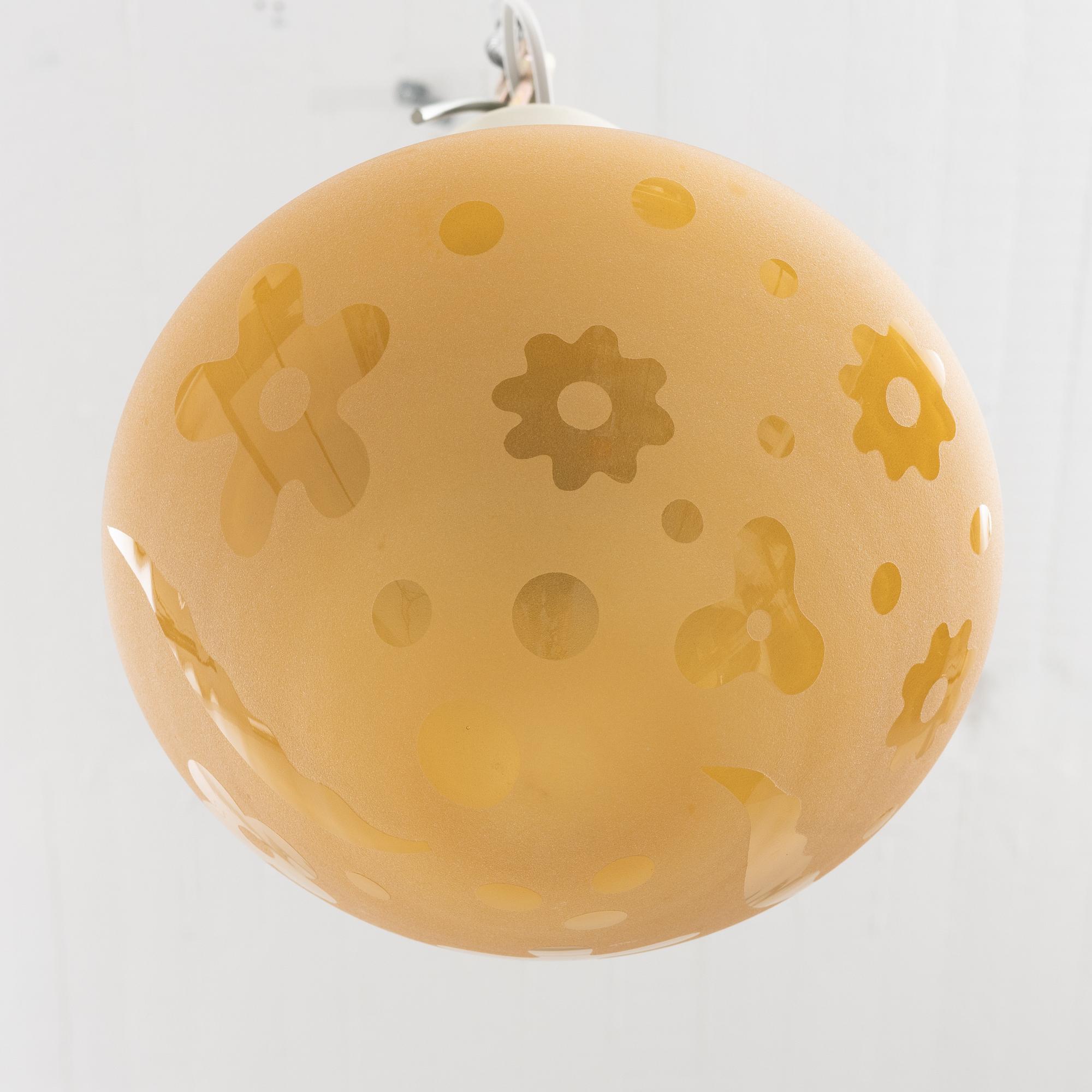 Harald Notini, a pair of ceiling lamps, model "11587" Arvid Böhlmarks Lampfabrik, 1940s.