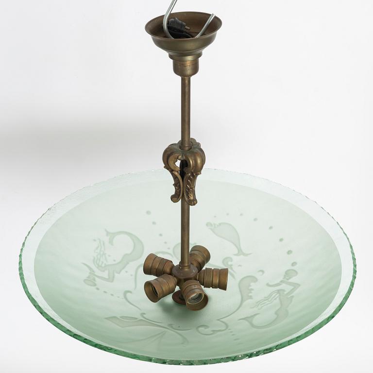 Ceiling lamp, first half of the 20th century.