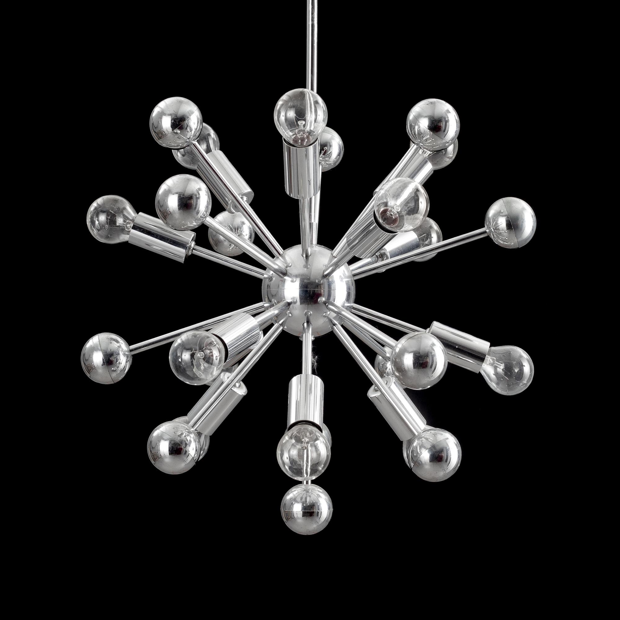 TAKLAMPA, "Sputnik", 1970-tal. Höjd 88 cm.