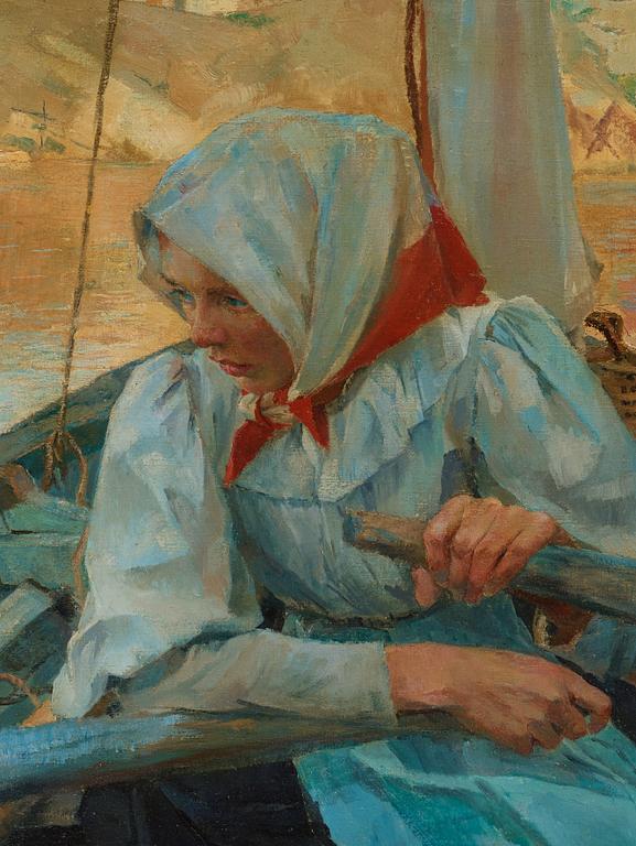 Carl Wilhelmson, "Fiskarflicka" (Fishergirl).