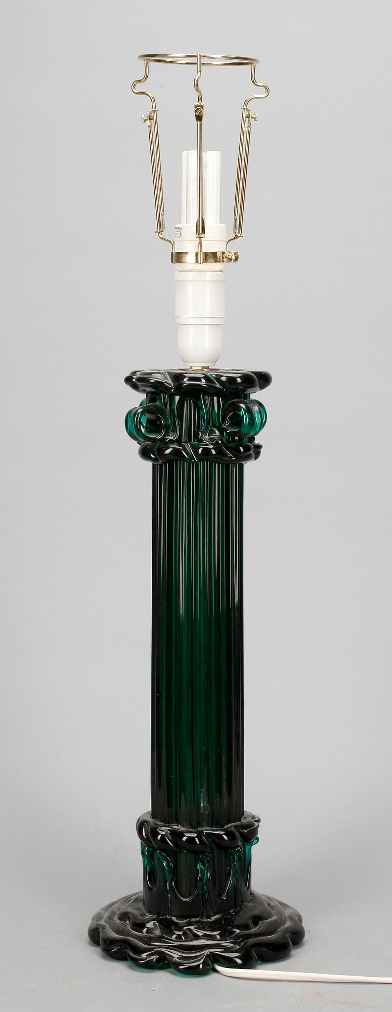 BORDSLAMPA, glas, Murano, 1900-talets andra hälft.