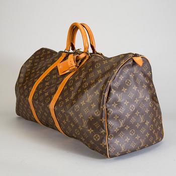 A Louis Vuitton "keepall 60" weekendbag.