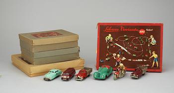 Four Schuco Varianto sets. 1950´s.