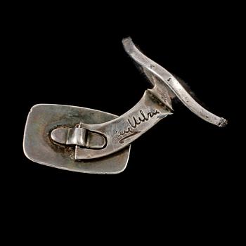 MANSCHETTKNAPPAR, silver, Ray Urban, Stockholm, 1959. Vikt 19 g.