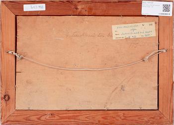 ERIC HALLSTRÖM, olja på pannå.