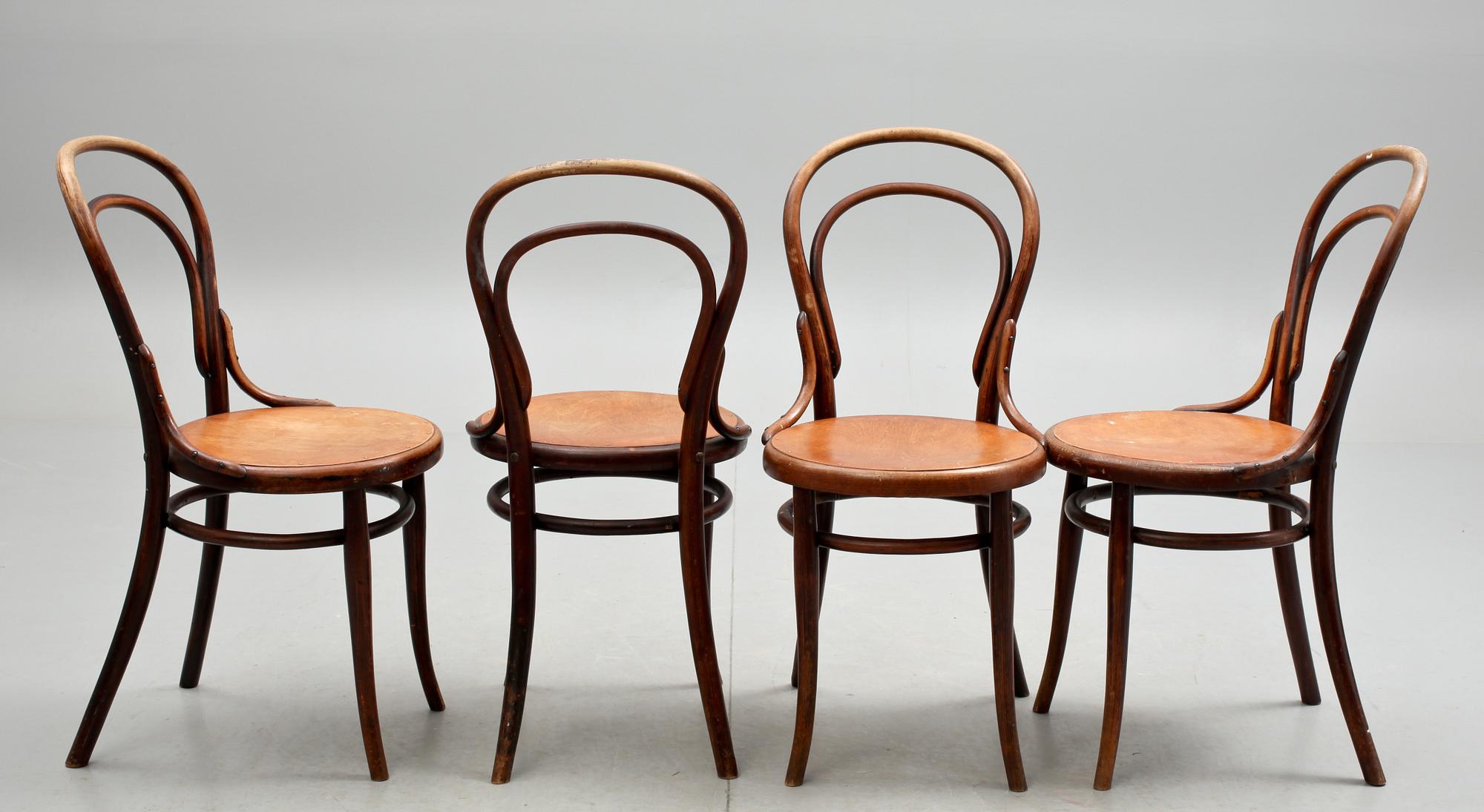 STOLAR, 4 st, Thonet, Wien. 1900-talets början.