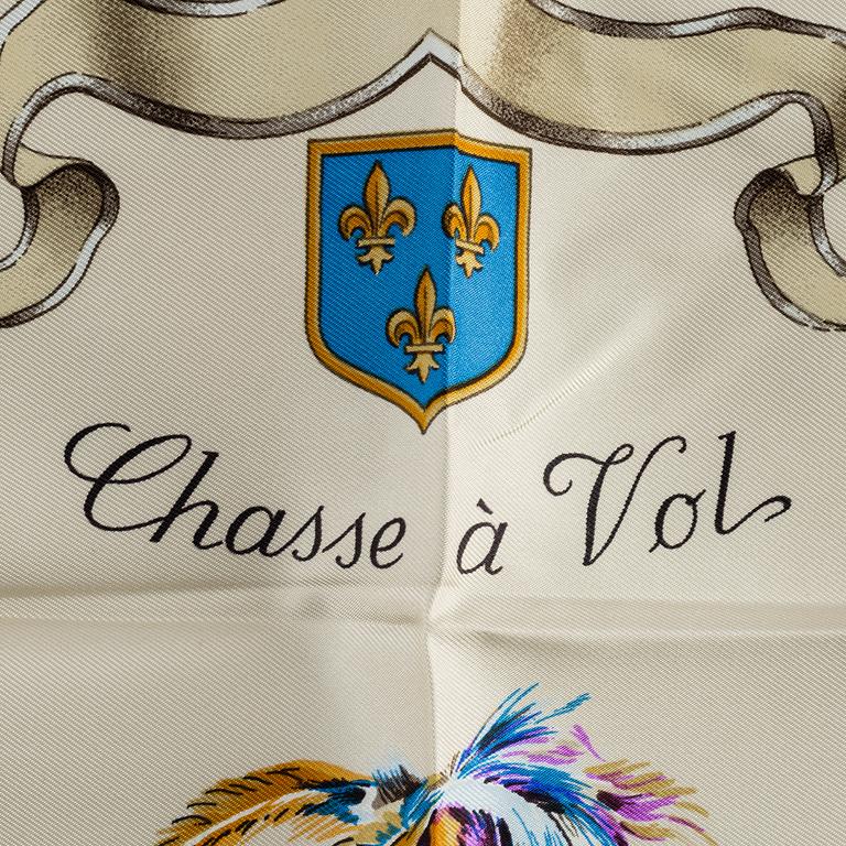 HERMÈS, scarf, "Chasse a vol".