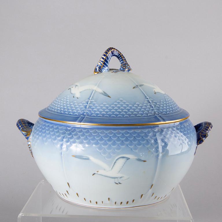 SERVIS 72 dlr Blå Måsen Bing & Gröndahl Danmark 1900-talets senare del porslin.